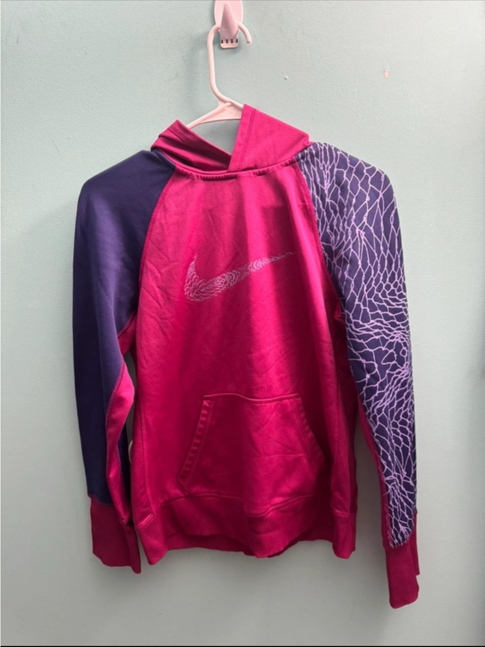 Nike women’s Hot Pink & Purple Hooded Sweatshirt